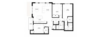 Grand Central Flats_3 Bedroom Floor Plan