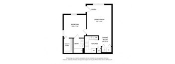 1 Bedroom Floor Plan