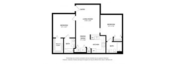 2 Bedroom Floor Plan