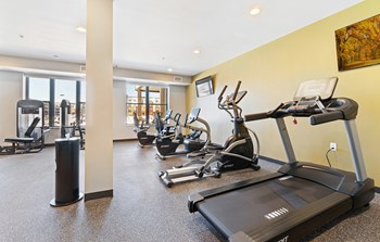 Fitness Center at Harbor at Twin Lakes 55+ Apartments, Minnesota, 55113 - Photo Gallery 12