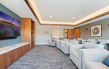 Theater Room at Harbor at Twin Lakes 55+ Apartments, Roseville - Photo Gallery 14