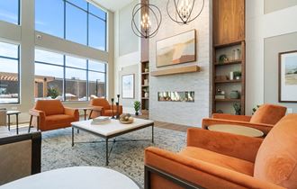 Social Lounge at Harbor at Twin Lakes 55+ Apartments, Roseville, MN, 55113