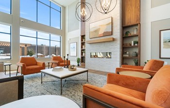 Social Lounge at Harbor at Twin Lakes 55+ Apartments, Roseville, MN, 55113 - Photo Gallery 2