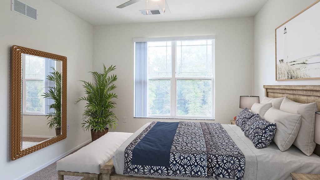 Bedroom at Haven at Congaree Pointe 55+ Apartments, Columbia