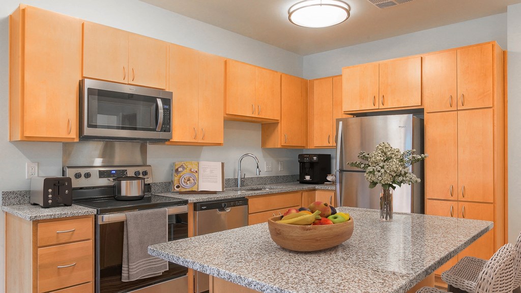 Kitchen at Haven at Congaree Pointe 55+ Apartments, Columbia, 29209