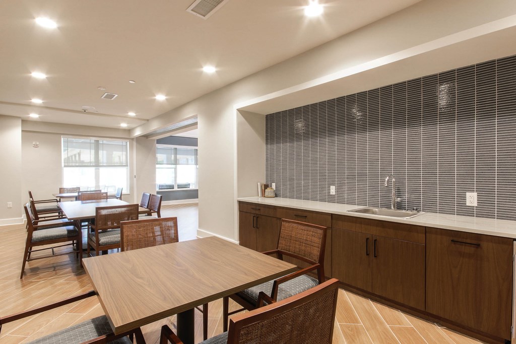 Community Kitchen at Haven at Congaree Pointe 55+ Apartments, Columbia, SC 29209