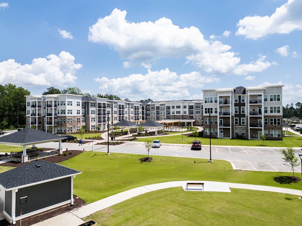 Green Space Walking Trail at Haven at Congaree Pointe 55+ Apartments, Columbia, SC 29209