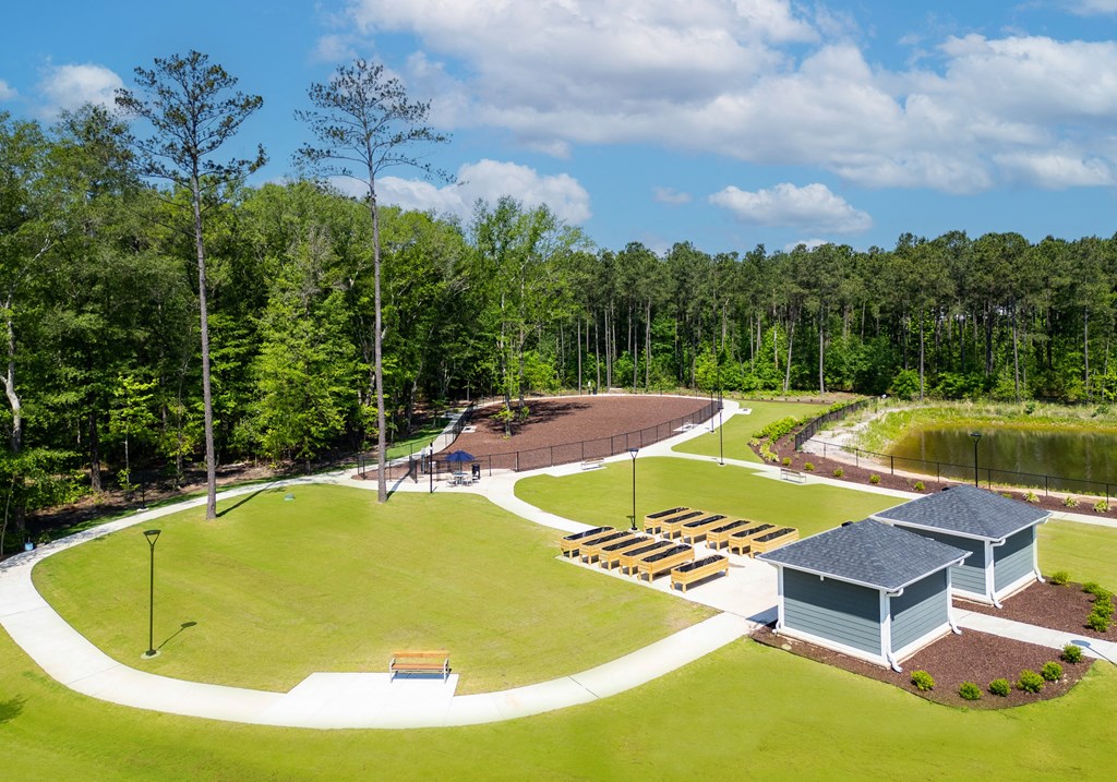 Lush Green Landscape at Haven at Congaree Pointe 55+ Apartments, Columbia