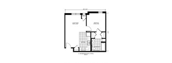 Heritage Landing_1 Bedroom Floor Plan