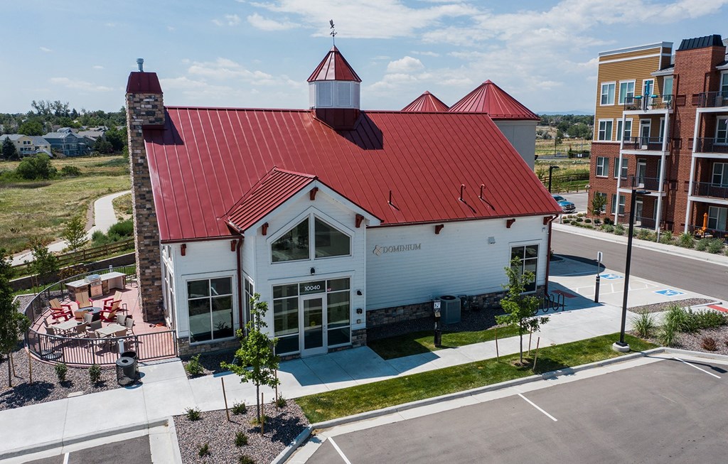 Dominium-Heritage at Church Ranch-Aerial Clubhouse