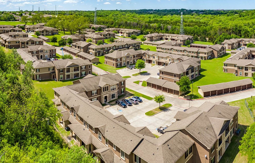 Aerial view at Highland Hills, Dallas, TX, 75241