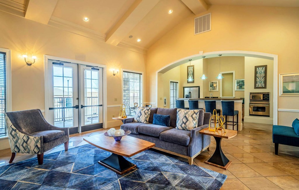 Living room at Highland Hills, Dallas, 75241