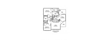 Hillcrest Manor_2 Bedroom Floor Plan