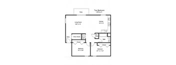 Jefferson Square_2 Bedroom Floor Plan