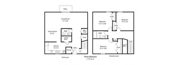 Jefferson Square_3 Bedroom Floor Plan