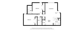 Kinwood_2 Bedroom Floor Plan