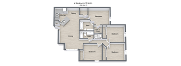 4 Bedroom Floor Plan