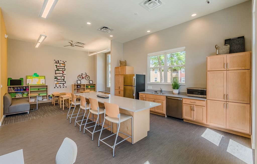 Clubhouse Kitchen at Lakecrest Village, Texas, 77078
