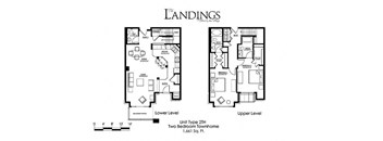 Dominium_Landings at Silver Lake_2 Bedroom Floor Plan