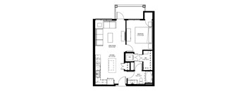 1 Bedroom Floor Plan