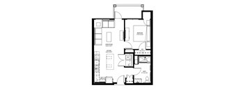 1 Bedroom Floor Plan