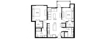 2 Bedroom Floor Plan