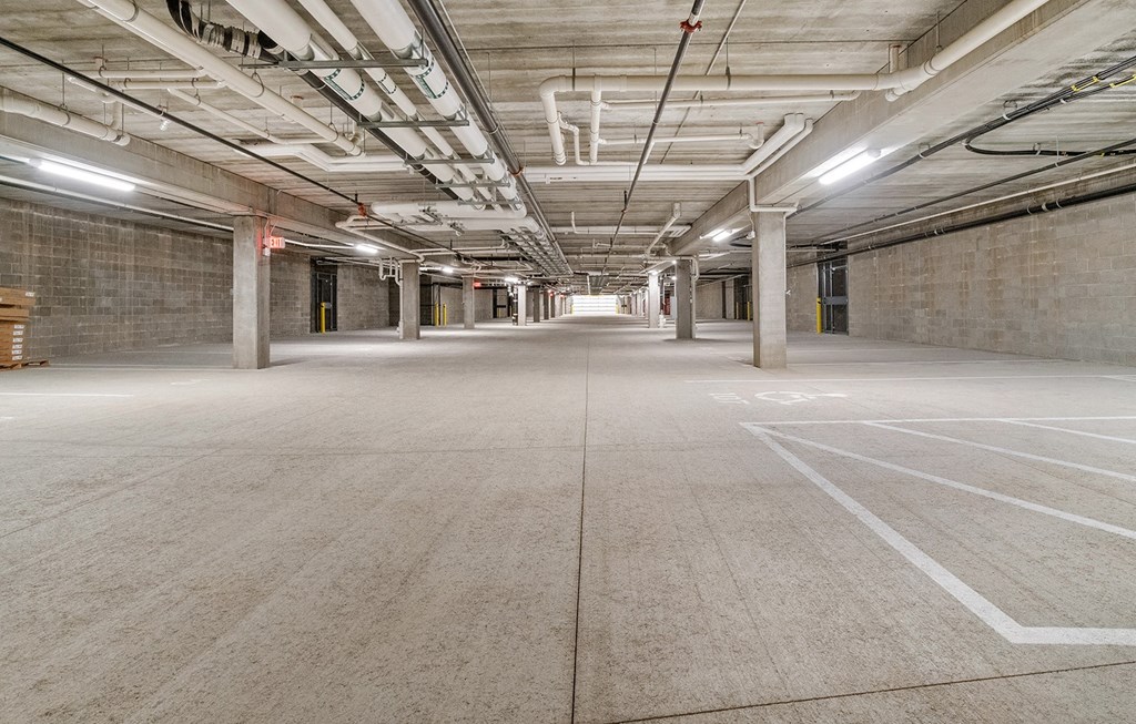 Underground Parking at Legacy Commons at Signal Hills 55+ Apartments, West St. Paul, 55118