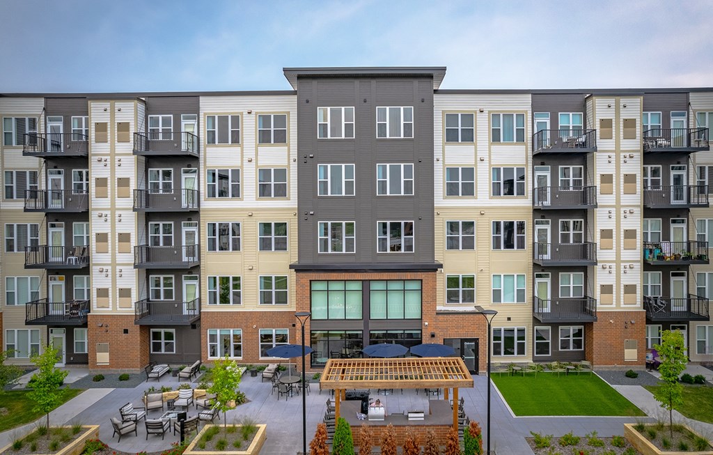Patio at Legacy Commons at Signal Hills 55+ Apartments, Minnesota