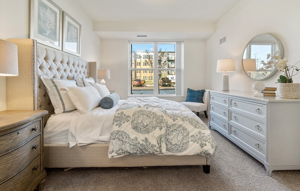 Model Bedroom at Signal Hills 55+ Apartments, West St. Paul, MN