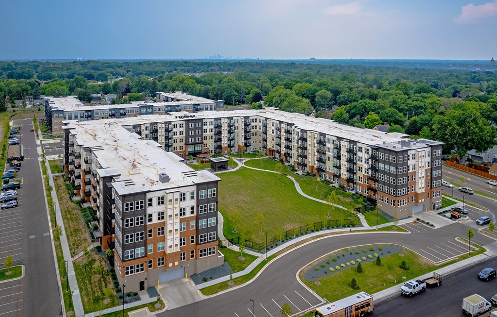 Aerial Exterior View at Legacy Commons at Signal Hills 55+ Apartments, West St. Paul, MN, 55118