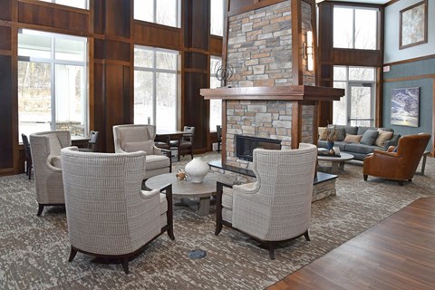 Clubroom at The Legends of Cottage Grove 55+ Apartments, Cottage Grove, MN