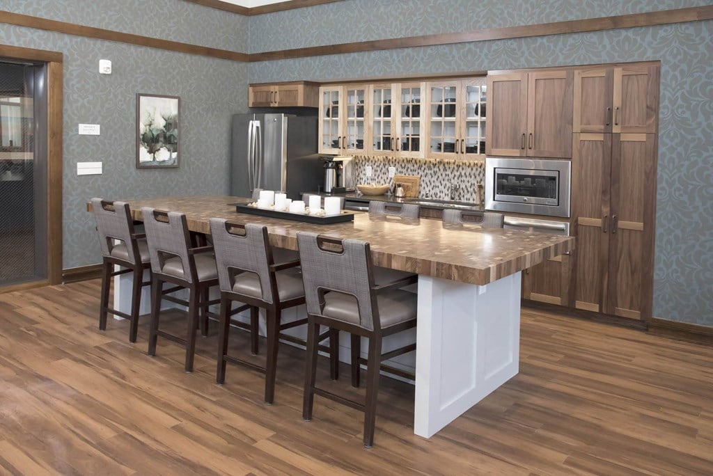 Community Kitchen Community Kitchen at The Legends of Cottage Grove 55+ Apartments, Minnesota, 55016