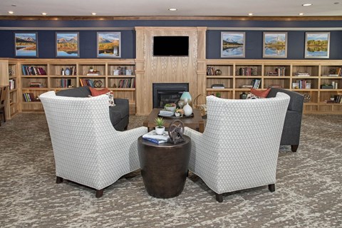 Library at The Legends of Cottage Grove 55+ Apartments, Cottage Grove Minnesota