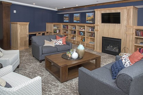 Library at The Legends of Cottage Grove 55+ Apartments, Cottage Grove, 55016