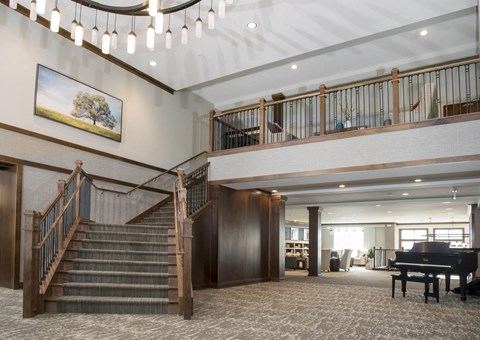 Lobby at The Legends of Cottage Grove 55+ Apartments, Minnesota, 55016