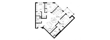 3 Bedroom Floor Plan at The Legends of Woodbury 55+ Apartments, Woodbury, MN