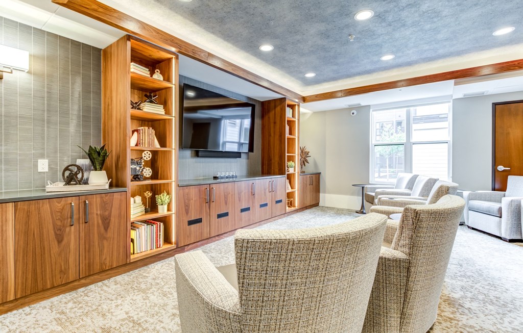 Comfortable Chairs For Media Room at The Legends at Berry 62+ Apartments, St. Paul, MN