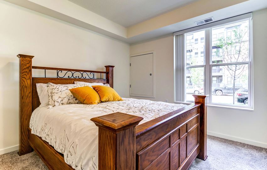 Dominium-Legends at Berry-2BR White Bedroom - Photo Gallery