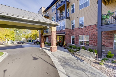 Entrance at The Legends at Silver Lake Village 55+ Apartments, St. Anthony, MN