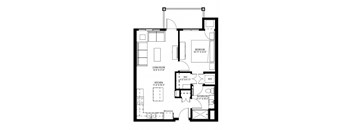 1 Bedroom Floor Plan
