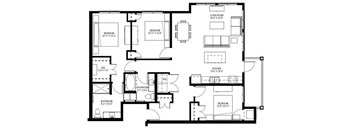 3 Bedroom Floor Plan