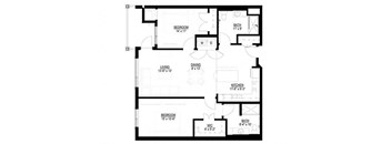 2 Bedroom Floor Plan