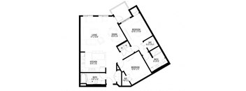 2 Bedroom Floor Plan