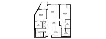 2 Bedroom Floor Plan