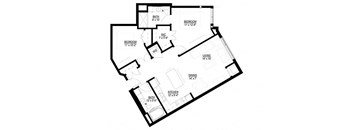 2 Bedroom Floor Plan