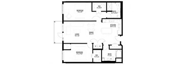 2 Bedroom Floor Plan