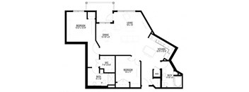 2 Bedroom Floor Plan