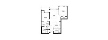 2 Bedroom Floor Plan