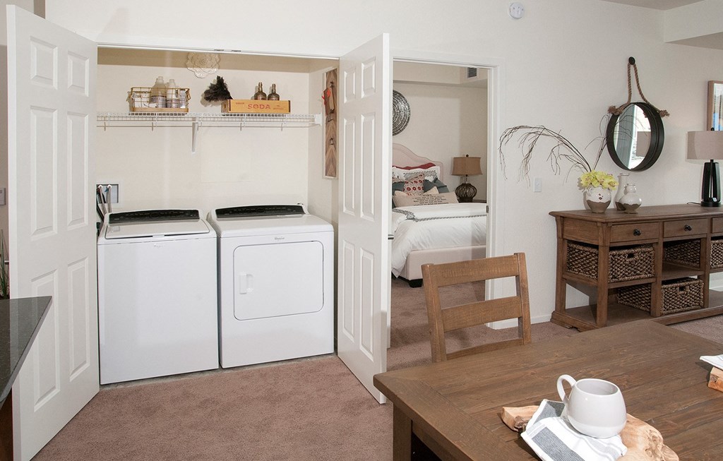 In Home Full Size Washer And Dryer at The Legends of Columbia Heights 55+ Living, Columbia Heights, Minnesota, 55421