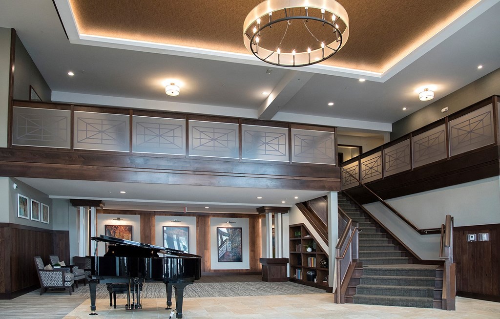 Designed Staircase at The Legends of Columbia Heights 55+ Living, Minnesota
